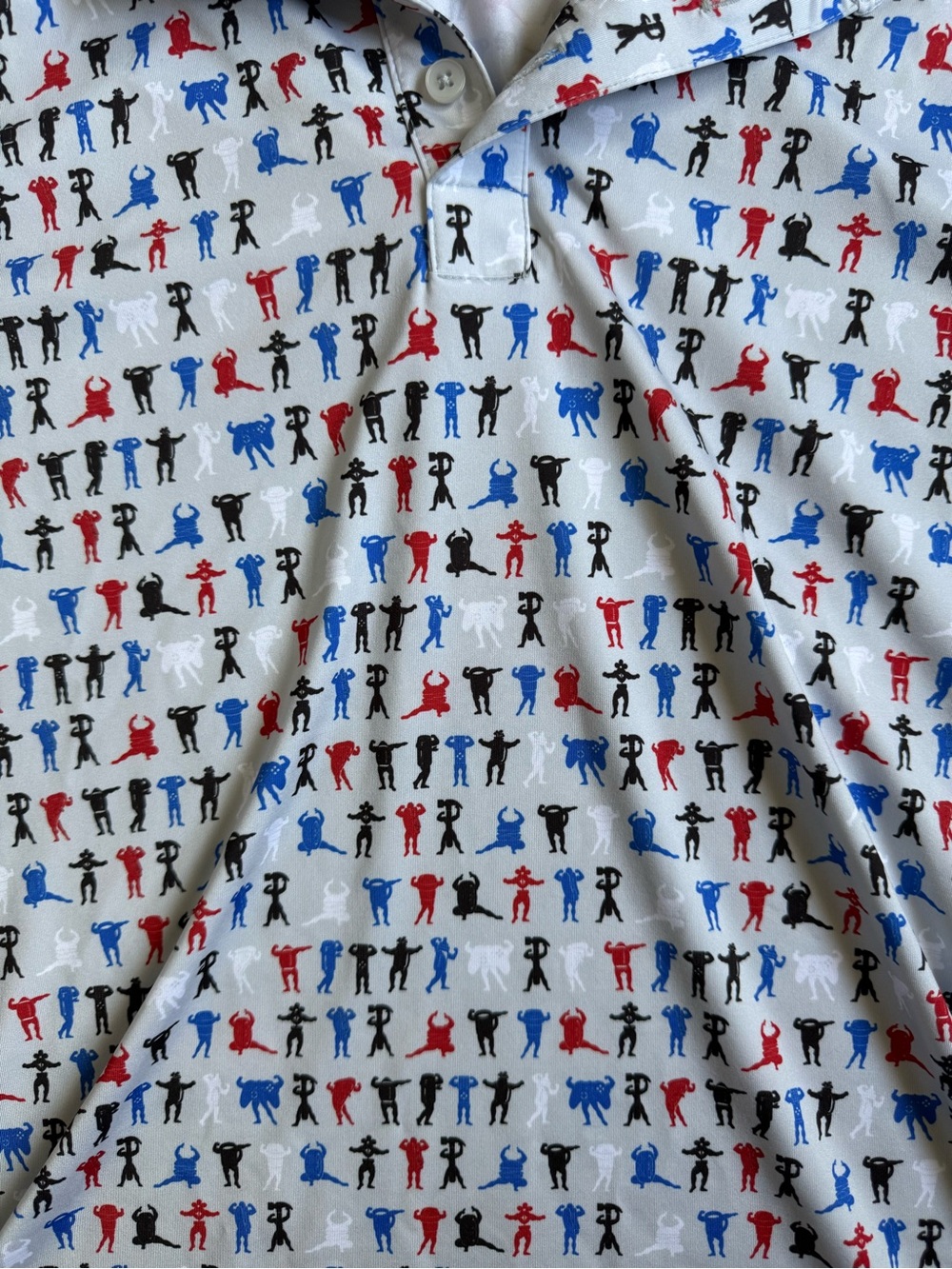 Fore Fathers Men’s Short-Sleeve Printed Polo Shirt - Picture 3 of 6